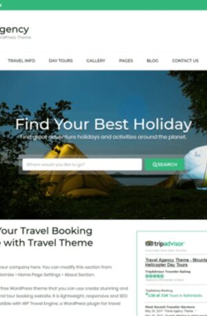 Travel Agency WordPress Theme